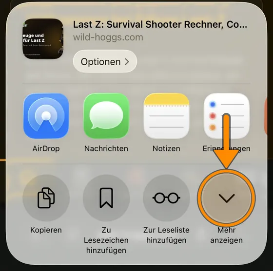 Tap “View More”.