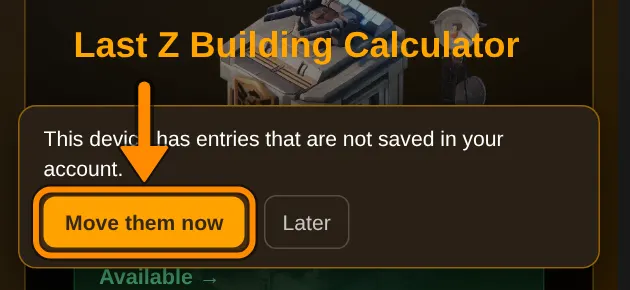 As long as there are such entries, this notice appears at the bottom. Move them now takes you straight to the right place.